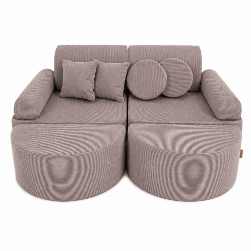 Sofa Modułowa dla Dziecka Max - 12 Elementów | Slimcord, Taupe