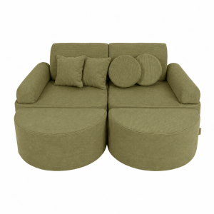 Sofa Modułowa dla Dziecka Max - 12 Elementów | Slimcord, Lime