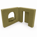 Piankowy Plac Zabaw dla Dzieci Archway | 4 elementy | 2 rozmiary | Slimcord, 120 cm, Lime