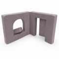 Piankowy Plac Zabaw dla Dzieci Archway | 4 elementy | 2 rozmiary | Slimcord, 160 cm, Taupe