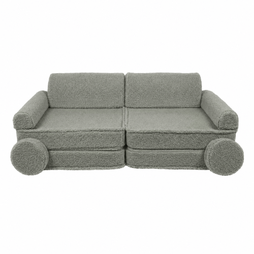 Sofa Modułowa dla Dziecka – 8 Elementów | Bearly, szalwiowy