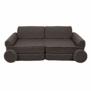Sofa Modułowa dla Dziecka – 8 Elementów | Bearly, dark-chocolate