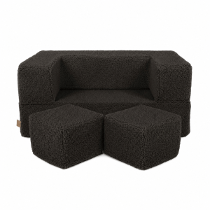 Sofa Modułowa dla Dziecka Cube - 4 Elementy | Bearly, dark-chocolate