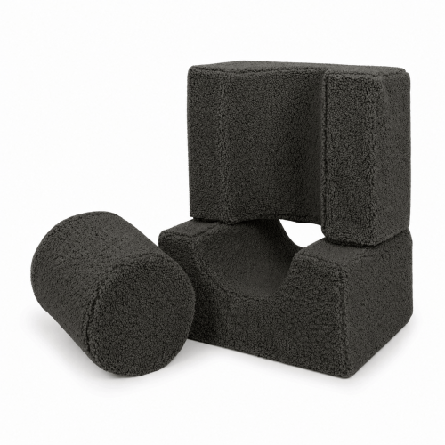 Piankowy Plac Zabaw dla Dzieci | Shape Set | Bearly, dark-chocolate, 3 elementy