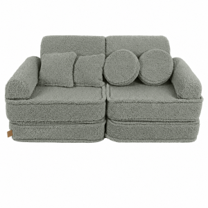 Sofa Modułowa dla Dziecka Plus - 10 Elementów | Bearly, szalwiowy