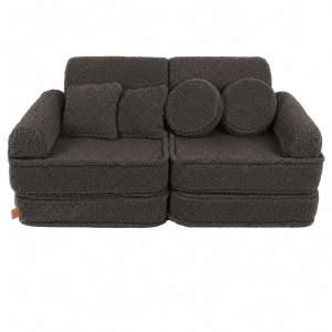 Sofa Modułowa dla Dziecka Plus - 10 Elementów | Bearly, dark-chocolate