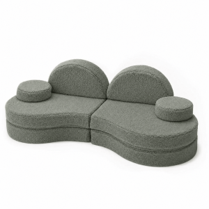Sofa Modułowa dla Dziecka Coccolo  – 6 Elementów | Bearly, szalwiowy