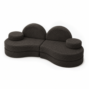 Sofa Modułowa dla Dziecka Coccolo  – 6 Elementów | Bearly, dark-chocolate