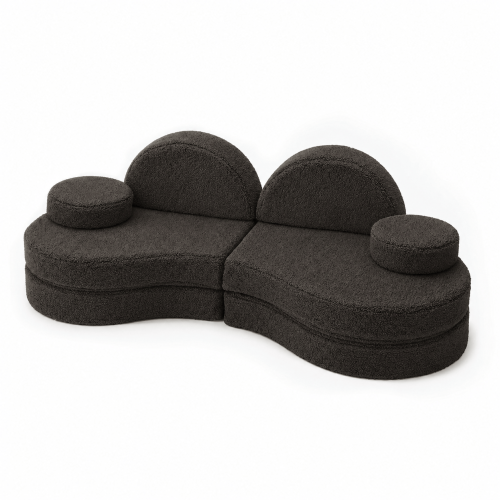 Sofa Modułowa dla Dziecka Coccolo  – 6 Elementów | Bearly, dark-chocolate