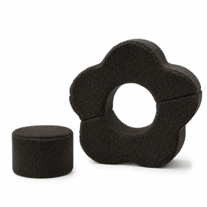 Piankowy Plac Zabaw dla Dzieci | Flower Shape Set | 3 Elementy | Bearly, dark-chocolate