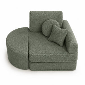 Fotel Modułowy dla Dziecka – 6 Elementów | Bearly | 60cm, szalwiowy