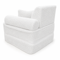 Fotel Modułowy dla Dziecka – 6 Elementów | Bearly | 60cm, brudna-biel