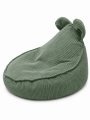 Pufa dla Dziecka - Sako Bag Teddy XL | Aesthetic, olive green