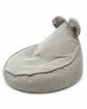 Pufa dla Dziecka - Sako Bag Teddy XL | Aesthetic, grey