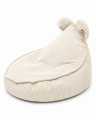 Pufa dla Dziecka - Sako Bag Teddy XL | Aesthetic, vanilia