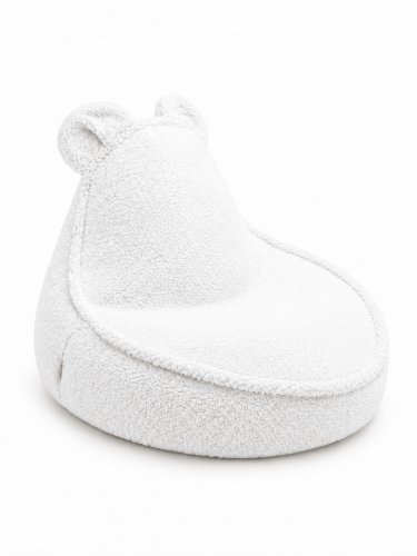 Pufa dla Dziecka - Sako Bag Teddy XL | Bearly, brudna-biel
