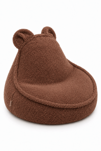 Pufa dla Dziecka - Sako Bag Teddy XL | Bearly, ciemny-braz