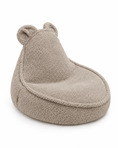 Pufa dla Dziecka - Sako Bag Teddy XL | Bearly, jasnoszary