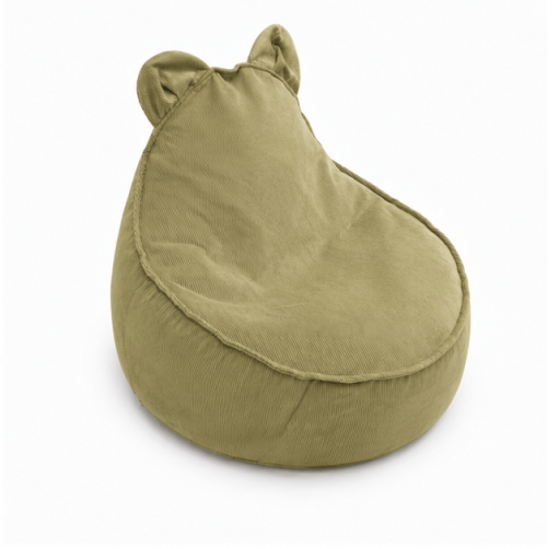 Pufa dla Dziecka - Sako Bag Teddy XL | Slimcord, lime