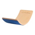 Drewniana Deska do Balansowania - Balance Board 80x30cm, Naturalna, Filc Niebieski