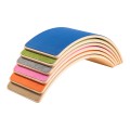Drewniana Deska do Balansowania - Balance Board 80x30cm, Naturalna, Filc Niebieski
