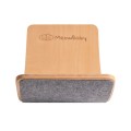Drewniana Deska do Balansowania - Balance Board 80x30cm, Naturalna, Filc Szary Melanż