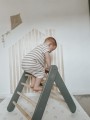 MeowBaby® Drewniana Drabinka dla Dziecka do Pokoju Montessori, Naturalna