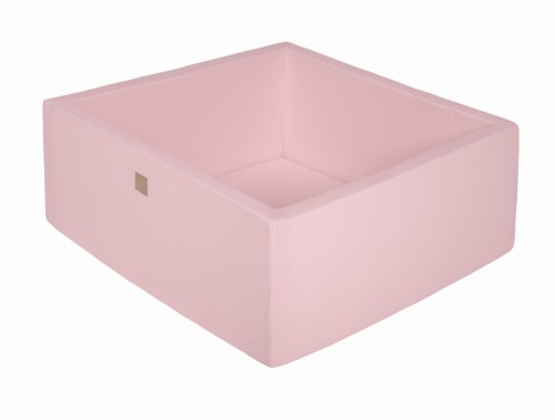 Kwadratowy Basen bez piłek,110x110x40cm, Jasnoróżowy, Cotton