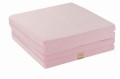 MeowBaby® Mata do Zabawy 120x120cm dla Dziecka Kwadratowa Składana, Welurowa, Jasnoróżowa
