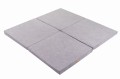 MeowBaby® Mata do Zabawy 120x120cm dla Dziecka Kwadratowa Składana, Welurowa, Jasnoszara