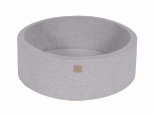 Okrągły Basen bez piłek, 90x30cm, Jasnoszary, Cotton