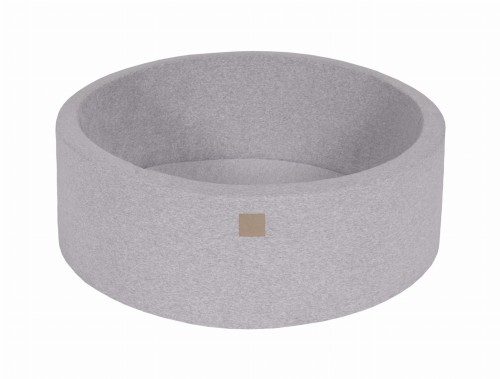 Okrągły Basen bez piłek, 90x30cm, Jasnoszary, Cotton
