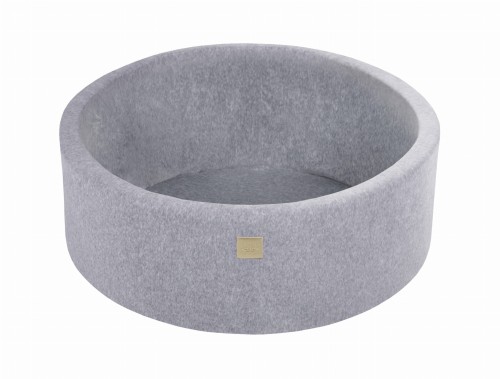 Okrągły Basen bez piłek, 90x30cm, Jasnoszary, Velvet