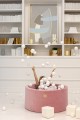Okrągły Basen z 250 piłkami 90x30cm, Beżowy, Velvet, Model Teddy Bear