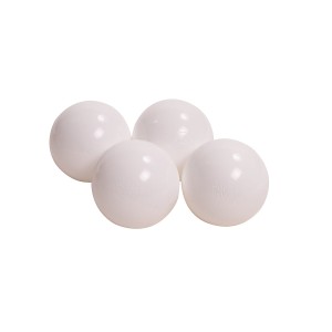 MeowBaby® Plastikowe Piłeczki do Suchego Basenu 7cm, 50 szt, Białe