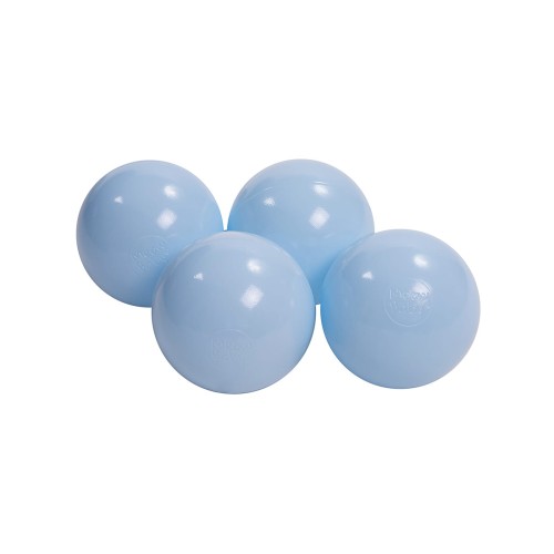 MeowBaby® Plastikowe Piłeczki do Suchego Basenu 7cm, 50 szt, Błękitne