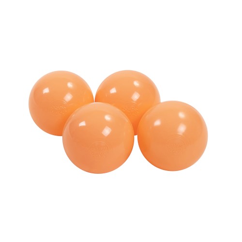 MeowBaby® Plastikowe Piłeczki do Suchego Basenu 7cm, 50 szt, Brzoskwiniowe