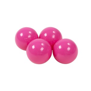 MeowBaby® Plastikowe Piłeczki do Suchego Basenu 7cm, 50 szt, Ciemnoróżowe