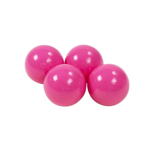 MeowBaby® Plastikowe Piłeczki do Suchego Basenu 7cm, 50 szt, Ciemnoróżowe