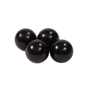 MeowBaby® Plastikowe Piłeczki do Suchego Basenu 7cm, 50 szt, Czarne