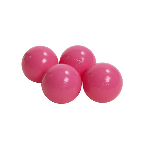 MeowBaby® Plastikowe Piłeczki do Suchego Basenu 7cm, 50 szt, Jasnoróżowe