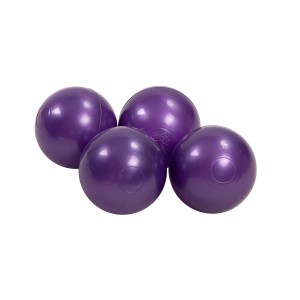 MeowBaby® Plastikowe Piłeczki do Suchego Basenu 7cm, 50 szt, Perłowofioletowe