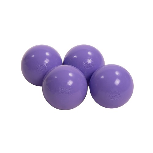 MeowBaby® Plastikowe Piłeczki do Suchego Basenu 7cm, 50 szt, Wrzosowe