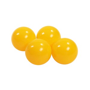 MeowBaby® Plastikowe Piłeczki do Suchego Basenu 7cm, 50 szt, Żółte