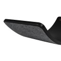 MeowBaby® Deska do Balansowania z Filcem 80x30cm dla Dzieci, Balance Board Czarny z Filcem, Szary Melanż