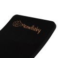 MeowBaby® Deska do Balansowania z Filcem 80x30cm dla Dzieci, Balance Board Czarny z Filcem, Szary Melanż