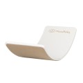 MeowBaby® Deska do Balansowania z Filcem 80x30cm dla Dzieci, Balance Board Biały z Filcem, Beżowy