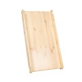MeowBaby® Drabinka 60x61cm, Zjeżdżalnia-Ścianka Wspinaczkowa 2w1, Zestaw dla dzieci, Drewniana, Naturalna.