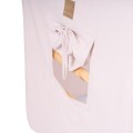 MeowBaby® Duży Domek z drabinką dla dzieci 112x61x94 cm składaną do pokoju. Drewno, Len, Wiskoza, Różowy Domek, Czarna drabinka