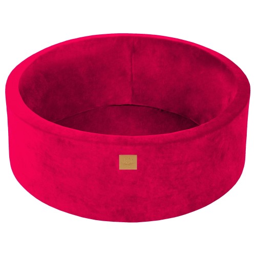 Okrągły Basen bez piłek, 90x30cm, Magenta, Velvet